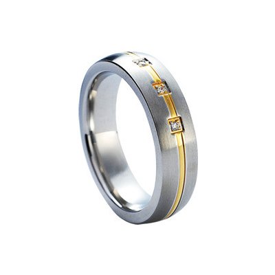 Nubis Dámský snubní prsten ocel NSS1009 6 Zr