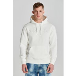 GANT EMBOSSED SWEAT HOODIE EGGSHELL