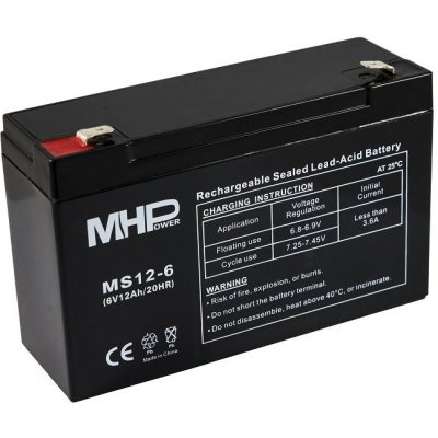 MHPower MS12-6 6V 12Ah – Zboží Mobilmania