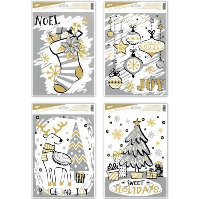MFP Paper Okenní fólie vánoce glitr VA015 20x30cm – Hledejceny.cz