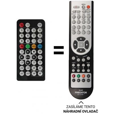 Dálkový ovladač Predátor ECG TVP 7910 DVB-t – Hledejceny.cz