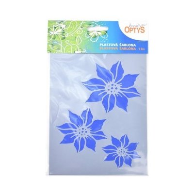 Plastová šablona 20 x 15 cm Vánoční hvězda – Zboží Dáma