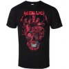 Pánské tričko s potiskem Metal ROCK OFF Metallica Heart Skull černá