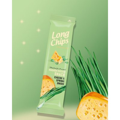 Long Chips Sýr Jarní cibulka 75 g – Zboží Mobilmania
