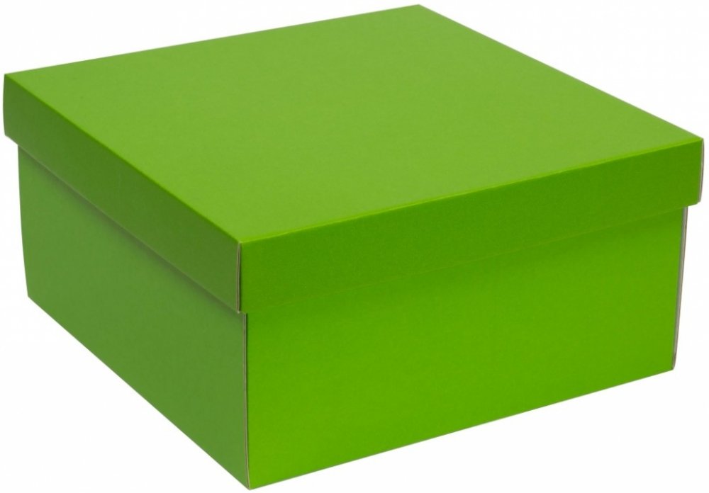 Dárková krabice s víkem 300x300x150/40 mm, zelená | Srovnanicen.cz