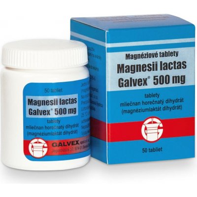 Magnesii lactas Galvex 500 mg 50 ks – Hledejceny.cz