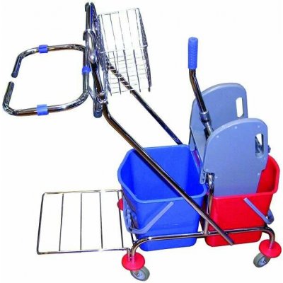 brand product úklidový vozík 2 x 17 l s košíkem a držákem na pytel – Sleviste.cz