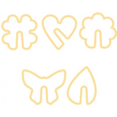 Vykrajovátka perníčků na hrnek DELÍCIA, 5 ks, příroda – Zboží Mobilmania