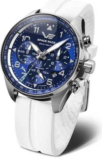 Vostok Europe 6S20/325A742S Bílý silikonový řemínek