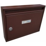 DOLS Poštovní schránka E-01 BASIC - paneláková RAL 8017 hnědá – Zboží Mobilmania