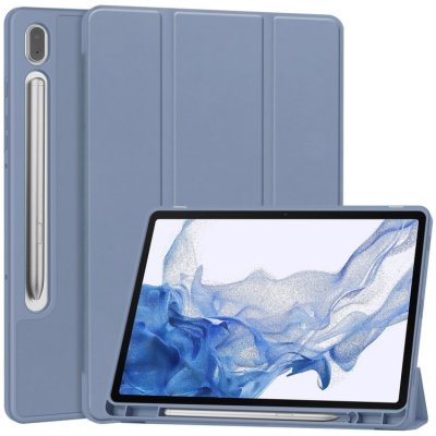 Protemio LEATHER Zaklápěcí obal pro Samsung Galaxy Tab S9 62823 tmavě modrý