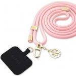 Guess Crossbody Popruh Cord 4G Charm zlatý/růžový – Sleviste.cz