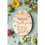 Dekorace z Řečice Dřevěné velikonoční vajíčko na darování peněz 2 – Hledejceny.cz