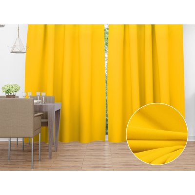 Biante Dekorační závěs Rongo RG-029 Sytě žlutý 140x250 cm – Zboží Mobilmania