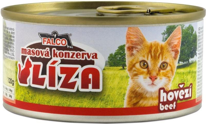 Sokol Falco Líza hovězí pro kočky 120 g