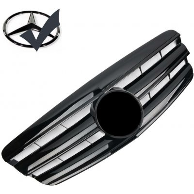 Maska Mercedes Benz S W221 (2005-2009) černá lesklá + černý znak – Hledejceny.cz