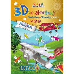 3D omalovánka A4 SET Letadlo