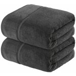 Livarno Home Froté ručník, 2 kusy, 50 x 100 cm (tmavě šedá) – Zboží Dáma