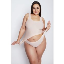 Julimex Dámské kalhotky Flexi-one Plus Size Béžová PLUS