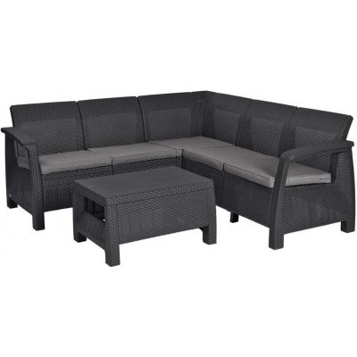 Allibert Zahradní set Corfu Relax Set grafit – Hledejceny.cz