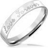 Prsteny Šperky4U Ocelový snubní prsten Love Forever, OPR0104