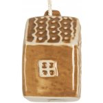 Clayre & Eef Závěsná ozdoba perníková chaloupka Gingerbread Cott - 4*4*6 cm – Hledejceny.cz