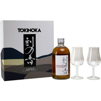 Tokinoka Japan Whisky 40% 0,5 l (dárkové balení 2 sklenice)