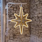 DECOLED 2D LED světelná hvězda na VO, 43 × 55 cm, 3D tisk, teple bílá – Hledejceny.cz