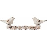 Clayre & Eef Vintage ptáčky bílá 13 x 8 x 3 cm – Sleviste.cz