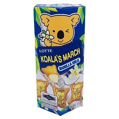 Lotte Koala's March sušenky s náplní s příchutí vanilkového mléka 37 g
