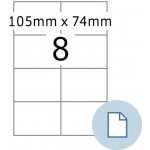 Print etikety na A4 105 x 74 mm - 100 archů – Sleviste.cz