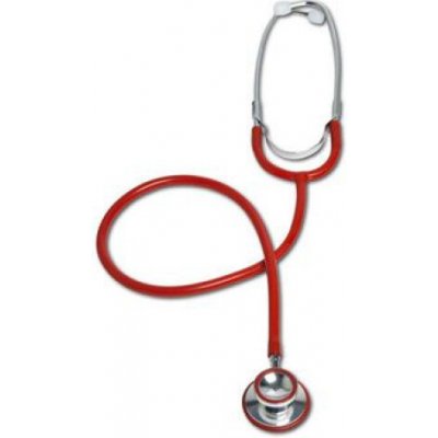 CVET Fonendoskop dvoukomorový 1-hadičkový červený – Sleviste.cz