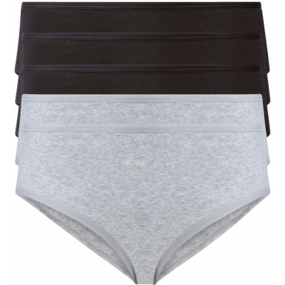 esmara Dámské kalhotky 5 kusů černá šedá – Zboží Mobilmania