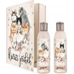 Bohemia Gifts Kočičí příběh sprchový gel 200 ml + šampon na vlasy 200 ml kniha dárková sada – Sleviste.cz