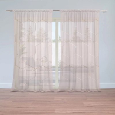 Záclony Rose gold: 2 ks - 150x250 cm - Sablio – Hledejceny.cz