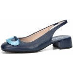 Hispanitas dámské kožené lodičky s otevřenou patou modré – Hledejceny.cz