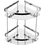 CERANO - Nástěnná koupelnová polička Alto - chrom - 30,5x18x34 cm – Zboží Mobilmania