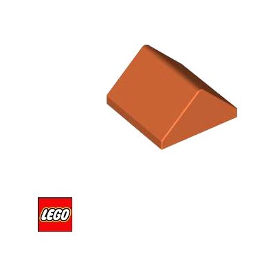 LEGO® 3043 DVOJITÁ STŘECHA 45 2x2 Tmavě-Oranžová – Zbozi.Blesk.cz