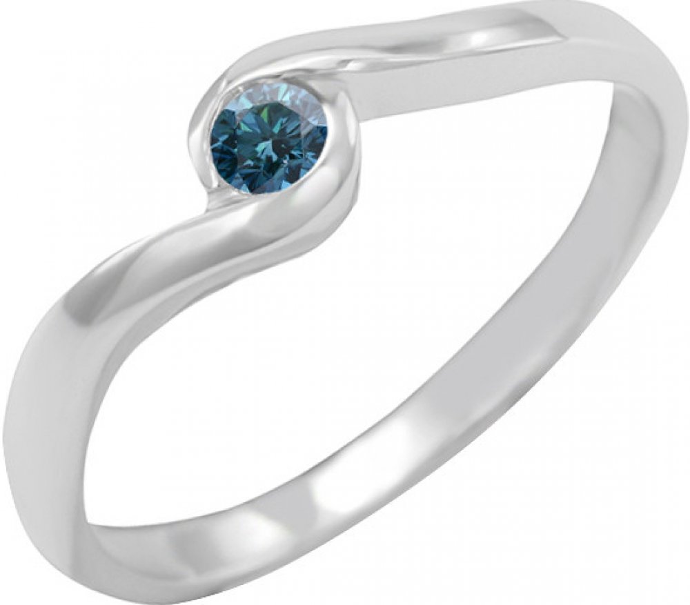 Eppi zlatý zásnubní prsten s modrým diamantem Izis R36335 | Srovnanicen.cz