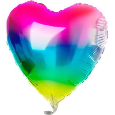 Folat Balónek fóliový Srdce Yummy Gummy Rainbow 45 cm – Zboží Dáma