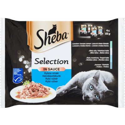 Sheba Selection rybí šťavnatý výběr 4 x 85 g – Zbozi.Blesk.cz
