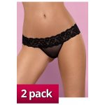 Obsessive Kalhotky Lacea shorties 2pack black-red – Zboží Mobilmania