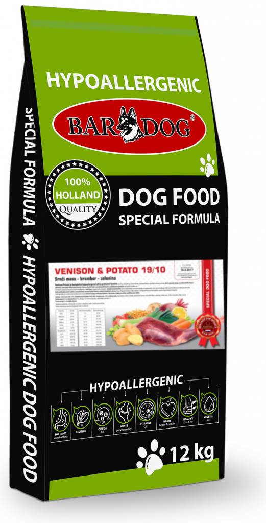 Bardog Hypoalergenní Venison Potato 12 kg