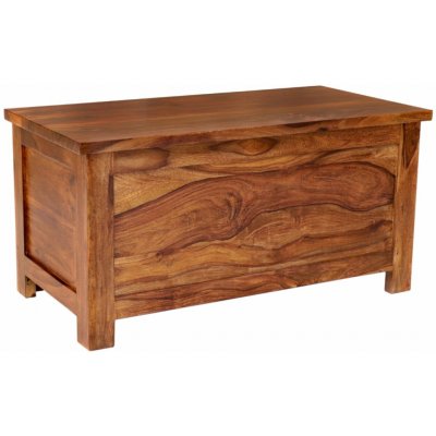 AV interiery KALI BOX 90 x 45 x 45 cm z masívu palisandru Odstín palisandru světle medová – Zboží Dáma