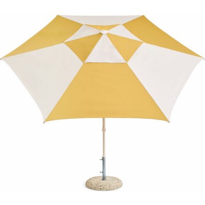 HAY Slunečník Terrazza Hexagon, off-white and ochre – Hledejceny.cz