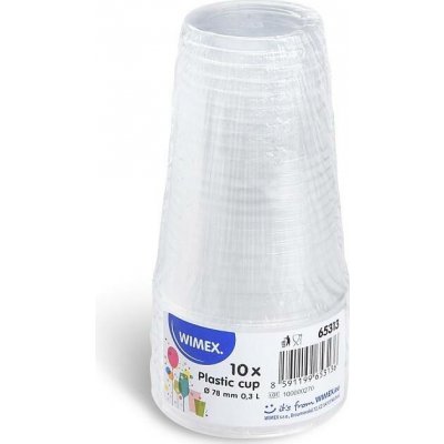 WIMEX Plastový kelímek průhledný 0,3 l PP 65313 – Sleviste.cz