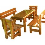 Botodrew dřevěný zahradní nábytek vencl set 1+2+2 Slawek 2 dub – Hledejceny.cz