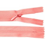 Spirálový zip no.3 skrytý nerozepínací 22cm - více barev color: 539 rouge - broskvová – Hledejceny.cz