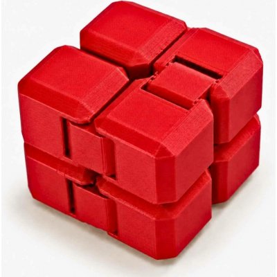Antistresová kostka Infinity Cube Svíčkománie3D Červená pastelová – Zboží Mobilmania