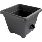Plastia Bergamot Samozavlažovací Květináč antracit 50 x 50 x 36 cm – Sleviste.cz